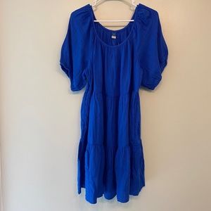 Old Navy Puff-Sleeve Tiered Mini Swing Dress for Women